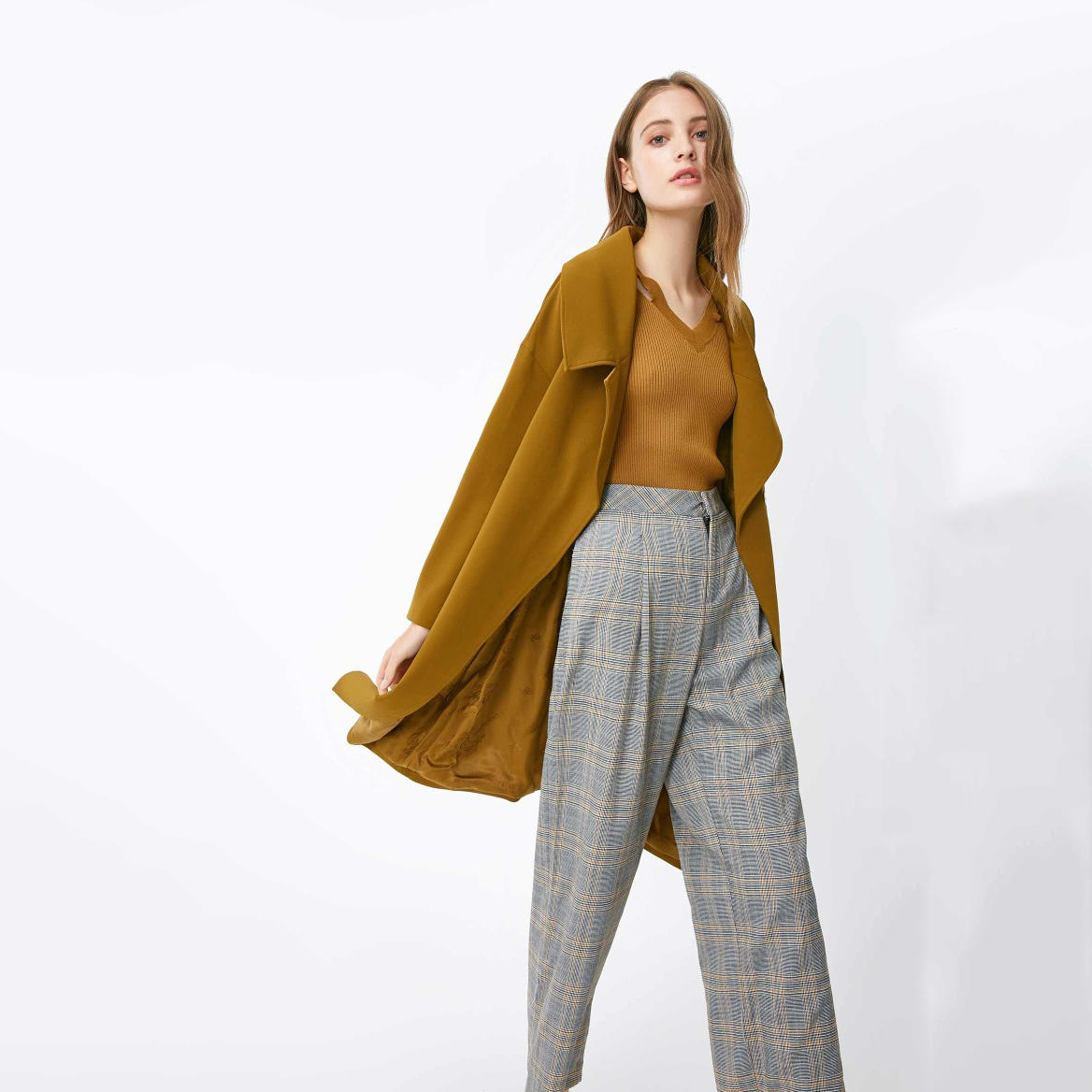 OEM Factory Custom Double-breasted Ladies Coat